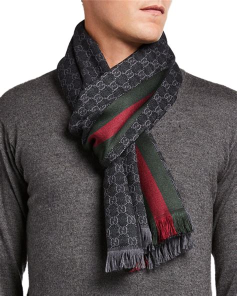 mens scarves gucci|luxury scarf for men.